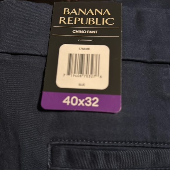 Banana Republic Men’s Chino Pant Blue 40x32 - Picture 8 of 8